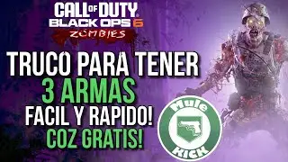 TRUCO PARA TENER 3 ARMAS EN BLACK OPS 6 ZOMBIES ! FACIL Y RAPIDO! LA COZ GRATIS !