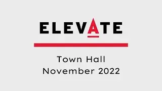 November 2022 Town Hall