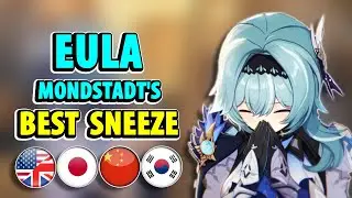 Eula Sneeze in ALL Languages - Midnight Encounter at the Tavern | Genshin Impact - EN, JP, KR, CN