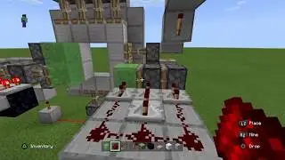 minecraft 4 by 4 piston door for PS4!!