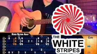 The White Stripes - Seven Nation Army (Fingerstyle Guitar Cover) | TABS | Первый урок фингерстайла