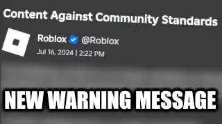 AM I GETTING BANNED FROM ROBLOX? (New Warning Message)