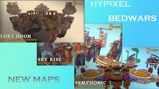 Playing on the NEW MAPS | HYPIXEL BEDWARS