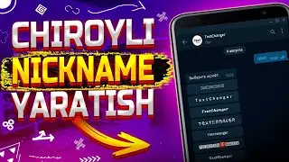 CHIROYLI NICKNAME YARATISH // PROFILIMIZ UCHUN AJOYIB NICKNAME.