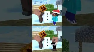 Baby Steve VS Bad Villager. Christmas shorts. 