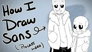 How I Draw Sans (Process Video)