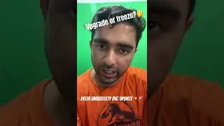 Upgrade or Freeze? 🤔🔔🚨 #delhiuniversity #vacantseats #upgrade #freeze #cuet2023 #duadmissions