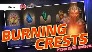 BURNING CRESTS AND GAINING ANOTHER 5/5* LEGENDARY GEM! Diablo Immortal.