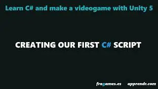 Unity 2020. Creating our first c# script