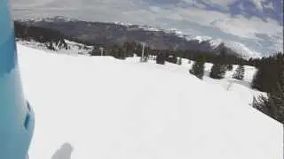 Four minutes in Flaine // Snowboarding POV