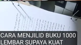 Cara menjilid buku tebal supaya kuat