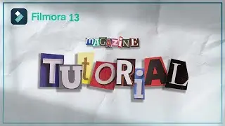Magazine Letters Text Effect in Filmora 13