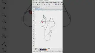 how to draw an abstract T logo in coreldraw