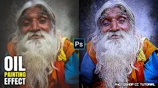 Oil Painting Effect (Using Unsharp Mask and Diffuse) in Photoshop | PixPlay | Photoshop Tutorial