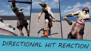 directional hit reaction system (unreal engine)