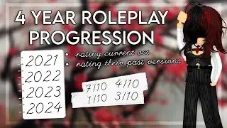 𓍢ִ໋🥀﹕I rated my roleplay characters from 2021 to 2024