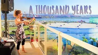 Sunset Balcony Performance for My Amazing Neighbors - Marta Z Electric Violin cover A Thousand Years