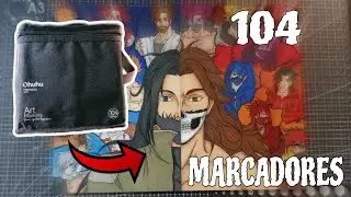 Probando por Primera Vez los Marcadores OHUHU / Dibujando mis 18 Personajes