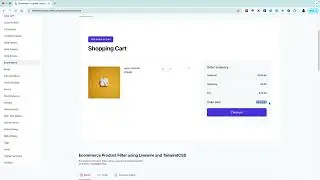 Shopping Cart Component Demo using Laravel Livewire