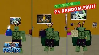 I bought 25 random blox fruits from the fruit dealer [Blox Fruits]