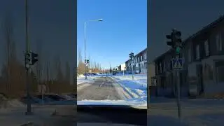 Driving on a beautiful winter day in Helsinki 🌞 #helsinki #winter #shorts