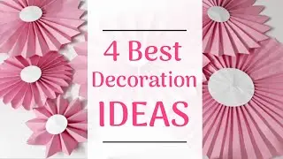 4 Best party Decoration Ideas || Newborn baby girl welcome || DIY Projects