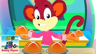 Hot Cross Buns | Nursery Rhymes and Baby Songs | Kids Songs for Children | Monkey Rhymes