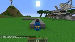 Minecraft How To: Crawl through a 1x1 block tunnel