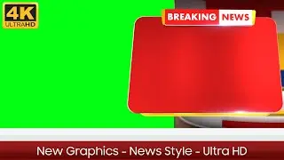 Green Screen Video: Professional Breaking News Bumper || Ultra HD