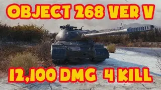 World of Tanks Object 268 Version V 2k damage draw wow this hurts my heart  Ghost Town – Standard