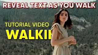 Reveal Text As You Walk Effect | Cinematic Walk Through Text Reveal Effect | Step By Step Method