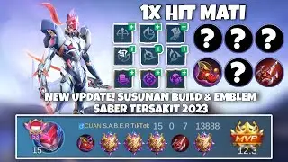 NEW UPDATE! SUSUNAN EMBLEM & BUILD SABER TERSAKIT 2023 | SABER BEST BUILD 2023 | SABER MOBILELEGENDS