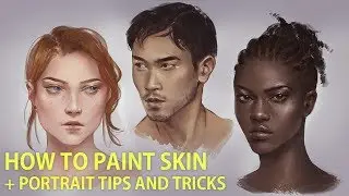 HOW TO PAINT SKIN + Live Portrait Demo