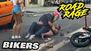 BIKERS FIGHT BACK! | CRAZY BIKER MOMENTS | Motorcycle Compilation Road Rage