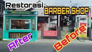 Disain barbershop simple dan semi barbershop