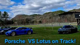 Chasing a Porsche gt4rs in my Lotus!
