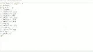 Source code of Apple Logo in Python |  Draw Apple logo | How to draw Apple logo step by step|| 78 ||