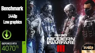 RTX 4070 ti  - Call Of Duty: MW3 BETA 1440p Low Settings