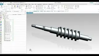 Worm Shaft Design in NX Siemens | CAD software