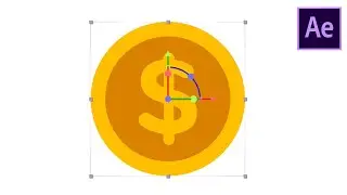 After Effects Tutorial: 2D Coin Spin (With a 3D Light Effect)