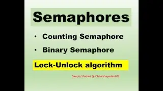 Semaphore | Types of Semaphore | Binary Semaphore vs  Counting Semaphore | Lock Unlock Algorithm |OS