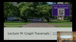 [CSE 373 WI24] Lecture 14: Graph Traversals