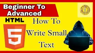 How to Write small Text In HTML / Beginner To Advanced Level / HTML #Shorts