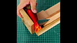 An affordable vegetable cutter made out of old axe pieces 🥒 #shorts