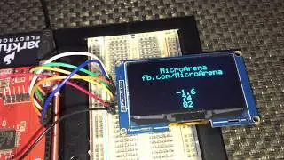 2.42 inch 128x64 (Blue) SSD1309 OLED Display Test