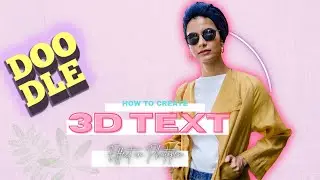 how to create a 3d  Text effect in photopea