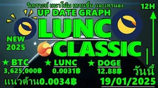 lunc classicวันนี้วิเคราะห์เเนวโน้มราคา ลูน่าปรับตัวถึงเเนวรับ +! Bitcoin105,000$ วันนี้19/01/2025