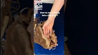 How to sew a lining into a macrame flap bag🤗 My real voice for the first time on YT😉 #sewing tips