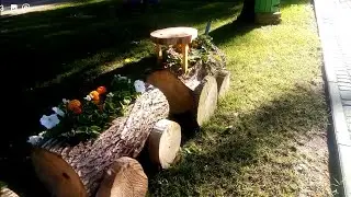 How to decorate stumps, logs and trees with your own hands/many interesting ideas