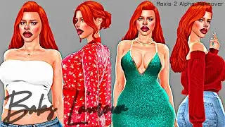 Maxis 2 Alpha_Makeover: Babs L' Amour  #sims4 #towniemakeover #sims4cc